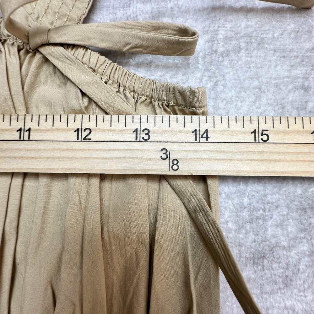 LOFT Tan Ruffled Tank Top Medium - Picture 5 of 8
